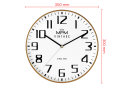 design-plastic-wall-clock-light-brown-mpm-vintage-ii-since-1993