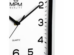 kwadratowy-plastikowy-zegar-bialy-mpm-e01-4234