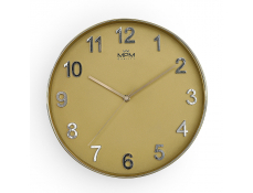 Nástěnné hodiny MPM Golden Simplicity