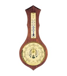 Barometr 8037 s teploměrem - zlatý