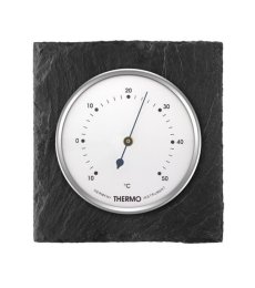 Teploměr 8084B v břidlicovém pouzdře - šedo-stříbrný