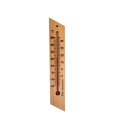 Wooden room thermometer – brown