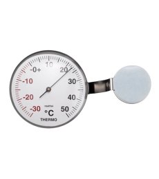 Nalepovací venkovní teploměr Dauga - stříbrný