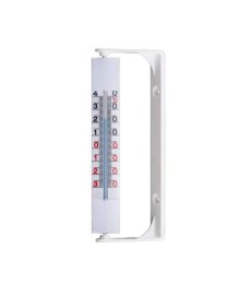 Otočný teploměr na okna - bílý