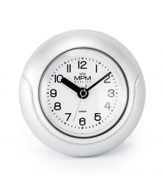 Koupelnové hodiny MPM Bathroom clock - stříbrné