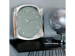 rectangular-plastic-wall-clock-light-green-shiny-silver-mpm-e01-2430