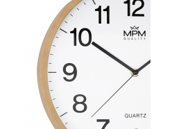 zegar-plastikowy-jasny-drewniany-mpm-e01-4187