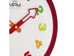 zegar-plastikowy-mpm-arrow-rozowy