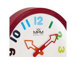 zegar-plastikowy-mpm-arrow-rozowy