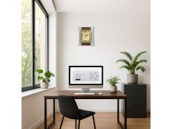 kwadratowy-plastikowy-zegar-srebrny-brazowy-mpm-rotter-srebrno-brazowy