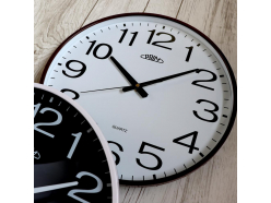 classical-plastic-wall-clock-white-black-prim-klasik-style-3987-black