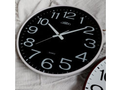 classical-plastic-wall-clock-white-black-prim-klasik-style-3987-black