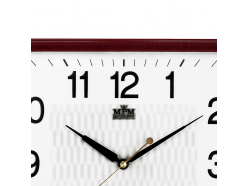 rectangular-plastic-wall-clock-white-maroon-wood-mpm-e01-2929