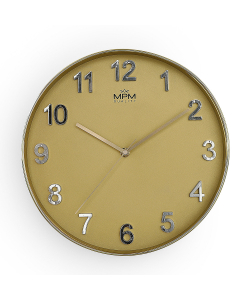 Nástěnné hodiny MPM Golden Simplicity