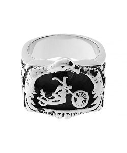 Nerezový prsten Motorbike