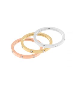 Nerezový trojprsten 70187