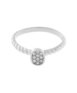 Nerezový prsten Twist