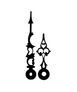 Hodinové ručky kovové