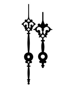 Hodinové ručky kovové