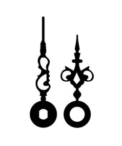 Hodinové ručky kovové