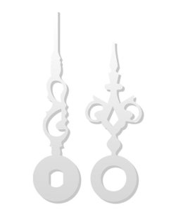 Hodinové ručky kovové