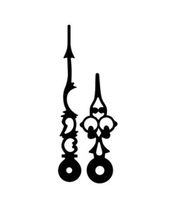 Hodinové ručky kovové