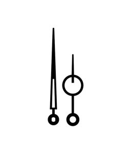 Kovové hodinové ručičky 001637, 001639