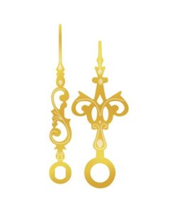 Hodinové ručky kovové