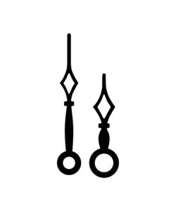 Hodinové ručky kovové