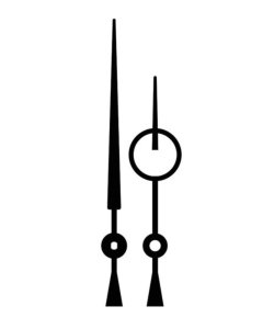 Hodinové ručky kovové