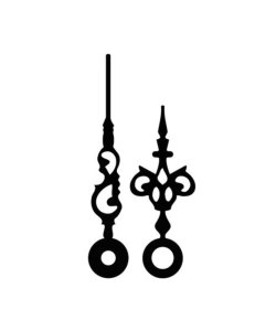 Hodinové ručky kovové