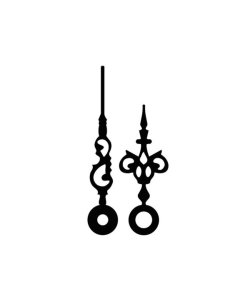 Kovové hodinové ručičky 002766