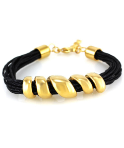 Bracelet 7618 - Gold Black