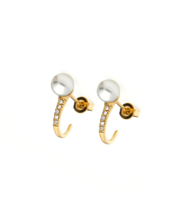 Earrings 8010, Gold rose