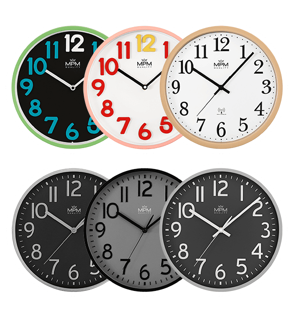 Designer plastic clocks