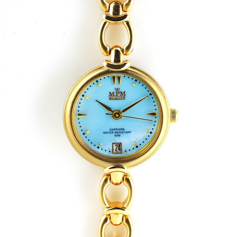 MPM Dámské elegantní hodinky s datumem a perleťovým číselníkem W02M.10393.B
