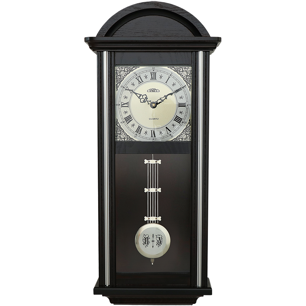 PRIM Dřevěné nástěnné hodiny PRIM v retro stylu s kyvadlem PRIM Retro Kyvadlo III - B E03P.4168.54