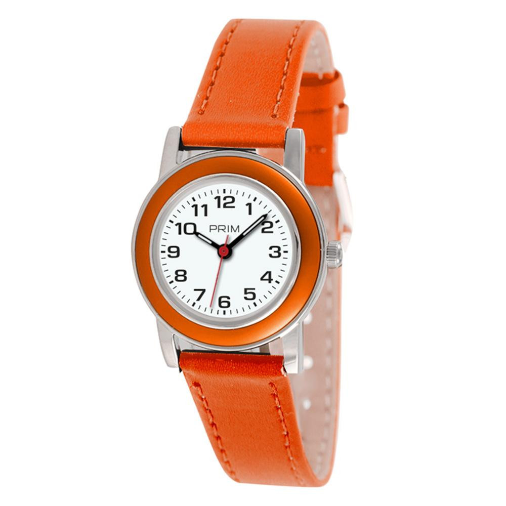 PRIM Oranžové dětské náramkové hodinky PRIMky Pastelka - E W05P.13074.E