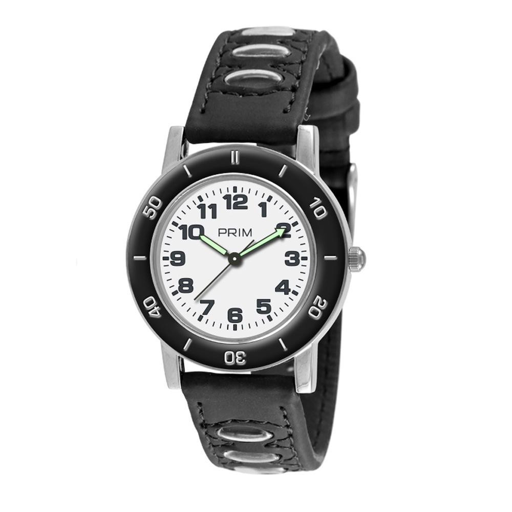 PRIM Dětské černé náramkové hodinky PRIMky Klaun - A W05P.13075.A