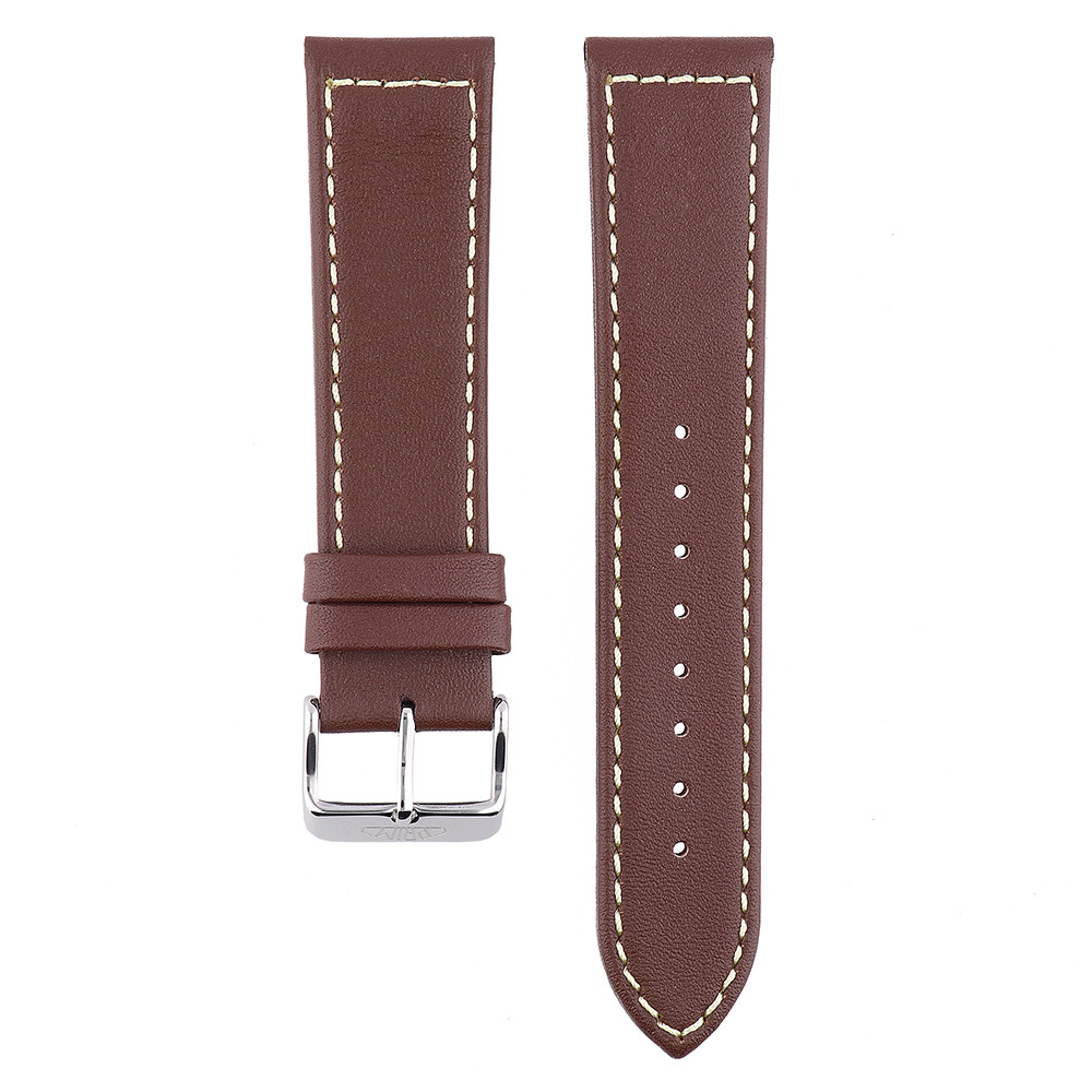 MPM Hnědý pánský kožený řemínek na hodinky RB.13068.22 (22 mm)
