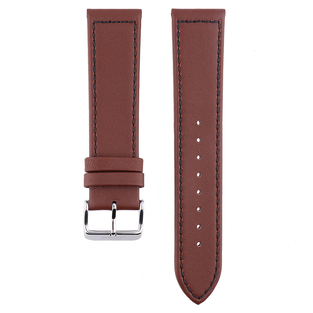 MPM Hnědý pánský kožený řemínek na hodinky RB.13068.22 (22 mm)
