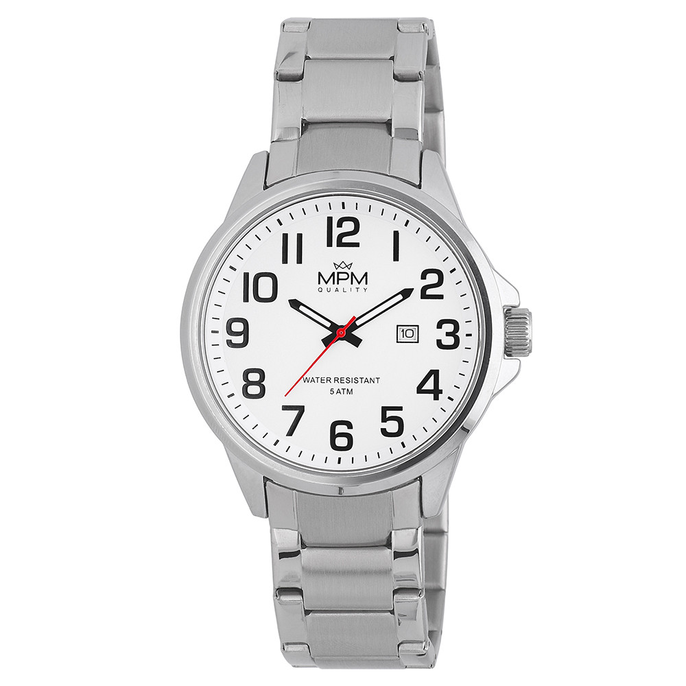 MPM Pánské módní náramkové ocelové hodinky MPM W01M.11322.A