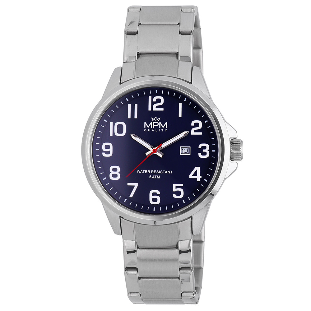 MPM Pánské módní náramkové ocelové hodinky MPM W01M.11322.B