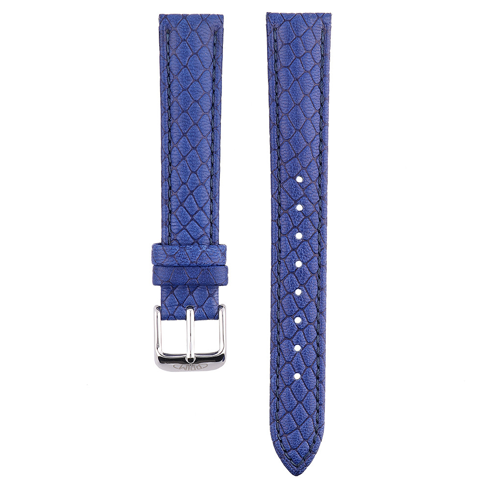 MPM Dámský kožený řemínek na hodinky modrý RB.13042.1614.3232.L (16 mm)