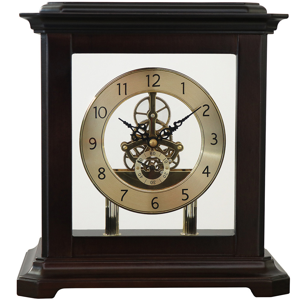 PRIM Dřevěné designové stolní hodiny PRIM Elegant E03P.4238.50