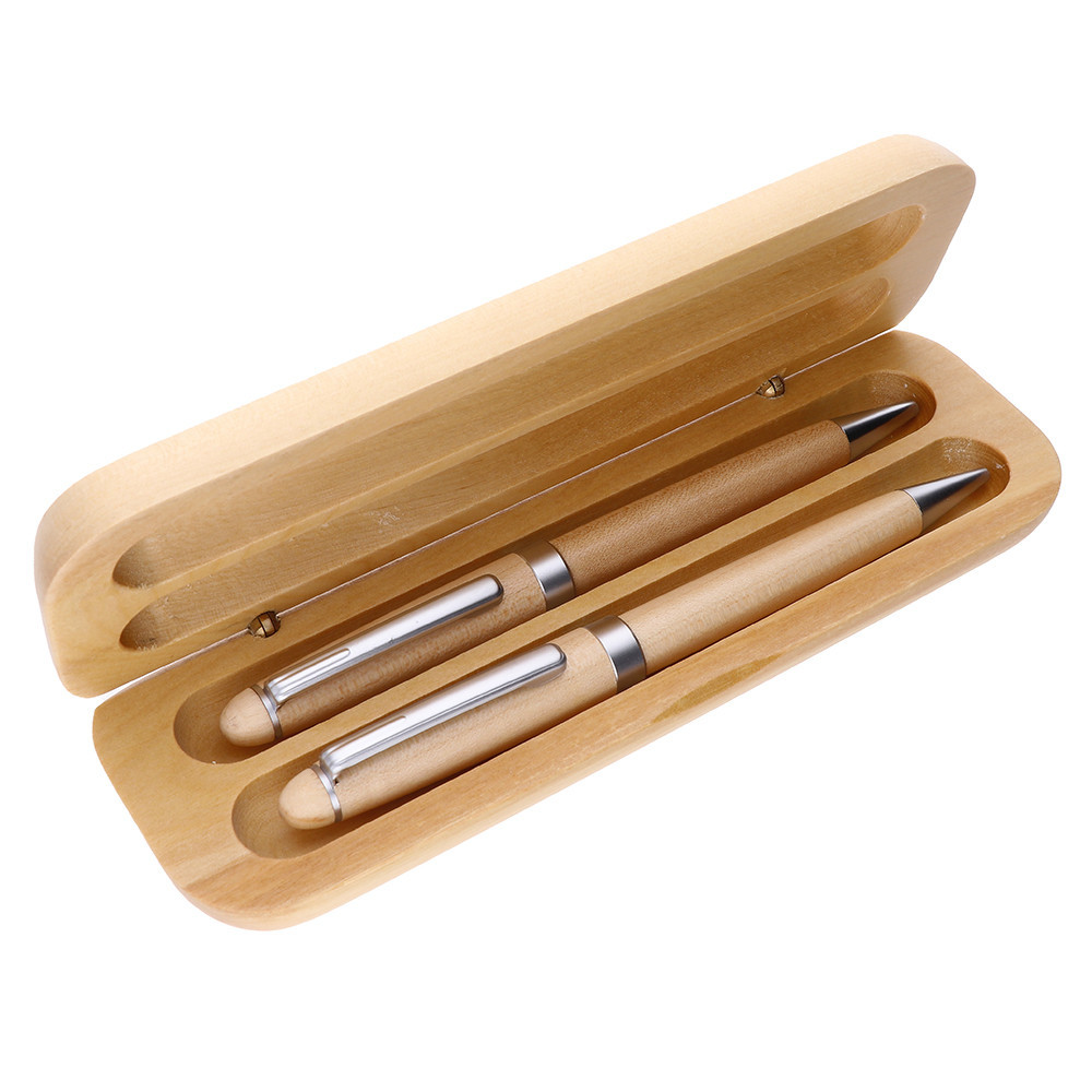 MPM Dřevěné kuličkové pero a mikrotužka v dřevěném boxu A10.3000.53