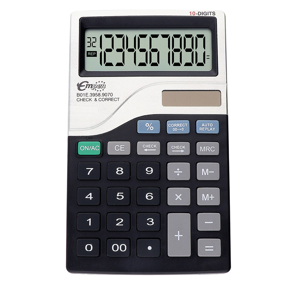 MPM Plastová kalkulačka s duálním napájením B01E.3958.9270