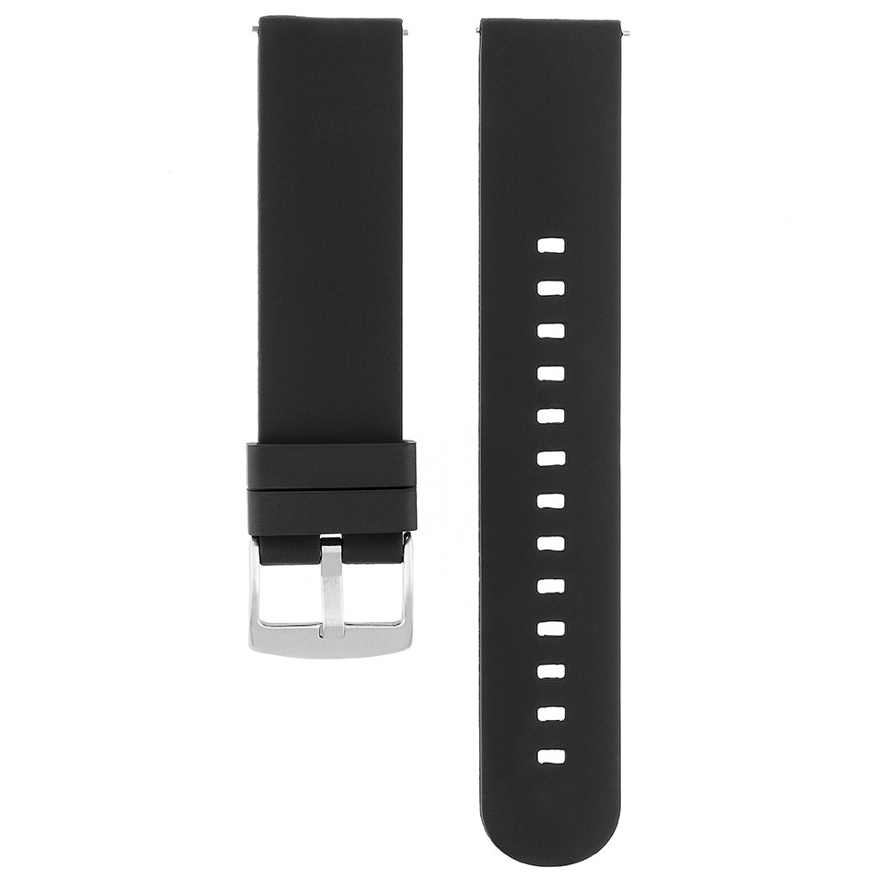 MPM Silikonový řemínek na hodinky o průměru 22 mm s klasickým zapínáním RJ.15347 (22 mm) - černý