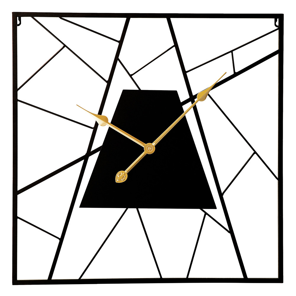 MPM Pharrell Designové kovové hodiny o průměru 58 cm s pozlacenými antickými ručičkami E04.4482.90