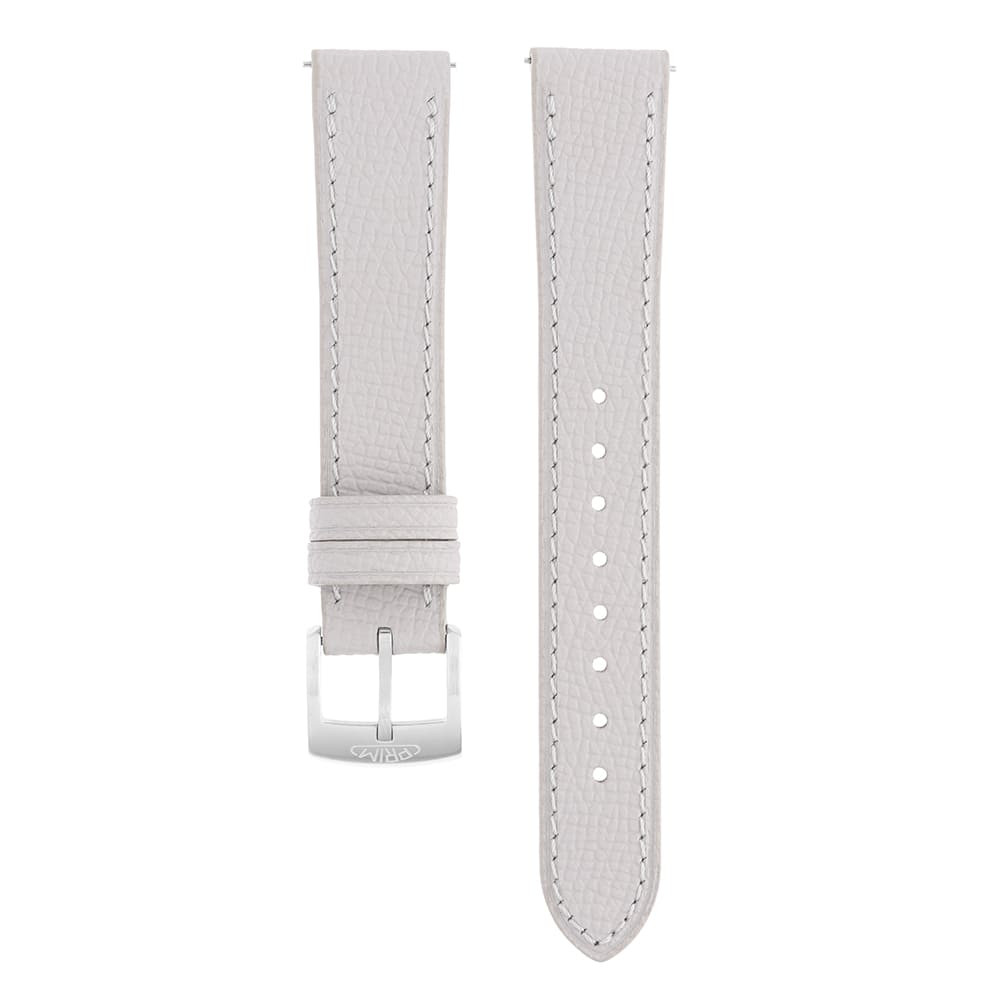 MPM Elegantní kožený řemínek z kvalitní hovězí kůže o šířce 18 mm RB.15907 (18 mm) - světle šedý RB.15907.1816.9595.L1